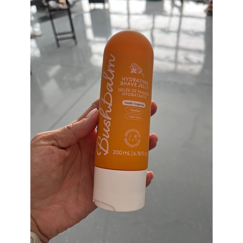 Bushbalm Hydrating Shave Jelly Vanilla Tangerine Squalane Aloe Vera 200mL NEW